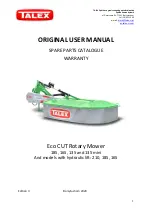 Talex Eco CUT 210 Original User Manual preview