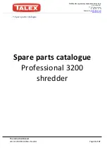 Предварительный просмотр 24 страницы Talex LEO 320 PROFESSIONAL Instruction Manual-Catalogue Of Parts-Warranty