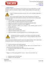 Preview for 28 page of Talex OptiCUT 210 Original User Manual, Spare Parts Catalogue, Warranty