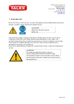 Preview for 4 page of Talex PROFI CLEAN 2800 User Manual