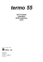 Talhu Oy termo 55 User Manual предпросмотр