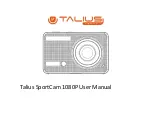 Talius SportCam 1080P User Manual preview