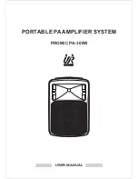 Talk Audio Visual PROMIC PA-300W User Manual preview