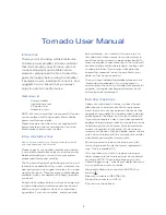 Предварительный просмотр 2 страницы Talk electronics Tornado 2.2 User Manual