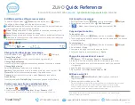 Preview for 1 page of Talk To Me Technologies zuvo 12-D Quick Reference