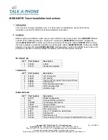 Talkaphone WEBS-MT/R Installation Instructions Manual preview