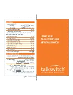 Preview for 1 page of Talkswitch TS-600 Manual