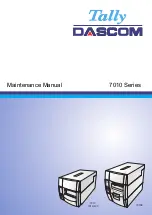 Preview for 1 page of Tally Dascom 7010 Maintenance Manual