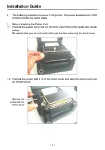 Preview for 3 page of Tally Dascom 7106 Installation Manual/User Manual