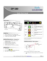 Tally Dascom DP?580 Quick Start Manual preview