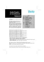 Preview for 27 page of Tally T2024/24 Operator'S Manual