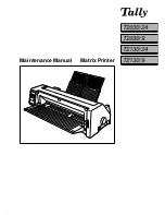 Tally T2030/24 Maintenance Manual preview