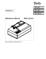 Tally T2033 Maintenance Manual предпросмотр