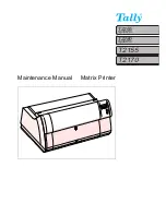 Tally T2155 Maintenance Manual preview