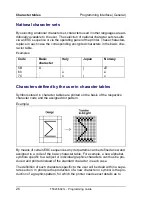 Предварительный просмотр 36 страницы Tally T5023+ Programming Manual