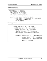 Preview for 89 page of Tally T5023+ Programming Manual