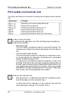 Preview for 102 page of Tally T5023+ Programming Manual