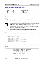 Preview for 110 page of Tally T5023 Programming Manual