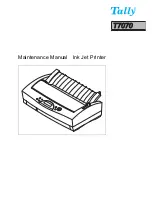 Preview for 1 page of Tally T7070 Maintenance Manual