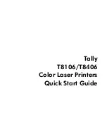 Tally T8106 Quick Start Manual предпросмотр