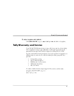 Preview for 71 page of Tally T8106 Quick Start Manual