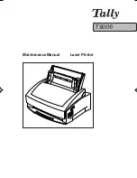 Tally T9006 Maintenance Manual preview