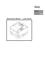 Tally T9014 Maintenance Manual предпросмотр