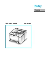 Tally T9312 Maintenance Manual preview