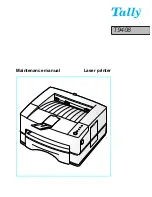 Tally T9408 Maintenance Manual preview