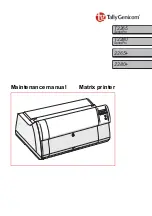 Preview for 1 page of TallyGenicom 2265+ Maintenance Manual