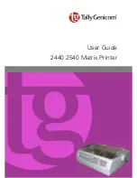 TallyGenicom 2440 User Manual preview