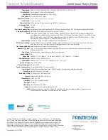 Preview for 2 page of TallyGenicom LA550 Datasheet