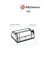 TallyGenicom Matrix Printer Programmer'S Manual предпросмотр