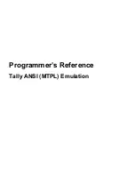 Предварительный просмотр 231 страницы TallyGenicom Matrix Printer Programmer'S Manual