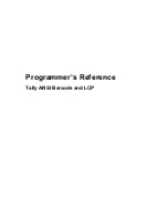 Предварительный просмотр 351 страницы TallyGenicom Matrix Printer Programmer'S Manual