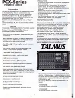 Preview for 2 page of Talmus PCX6400ME Owner'S Manual