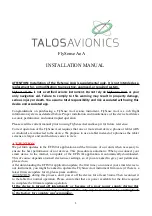 TALOS FlySense Installation Manual preview