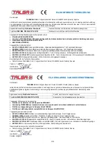 Preview for 14 page of Talsa W114 Operating Instructions Manual