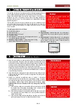 Preview for 22 page of Talsa W114 Operating Instructions Manual