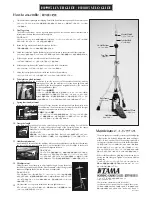 Preview for 2 page of Tama HH905 Instruction Manual