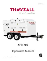 Tamarack Industries Thawzall XHR700 Operator'S Manual preview