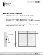 Предварительный просмотр 8 страницы Tamarack Solar Ground Roof Mount Series Installation Manual