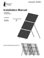 Preview for 1 page of Tamarack Solar UNI-GR/130 Installation Manual