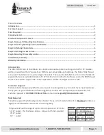 Preview for 2 page of Tamarack Solar UNI-SP/01A Installation Manual