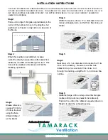 Предварительный просмотр 2 страницы Tamarack Technologies CX3000 Installation Instructions