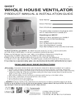 Предварительный просмотр 1 страницы Tamarack Technologies GH-10 Product Manual And Installation Manual