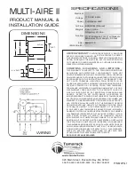 Предварительный просмотр 2 страницы Tamarack Technologies Multi-Aire IIP Product Manual & Installation Manual