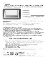 Tamarack Technologies TC1000 Product Manual & Installation Instruction preview