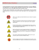 Preview for 3 page of Tamerica Tamerica TPI-4900E User Manual