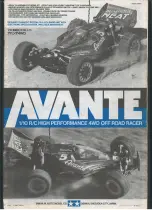 Tamiya Avante Manual preview